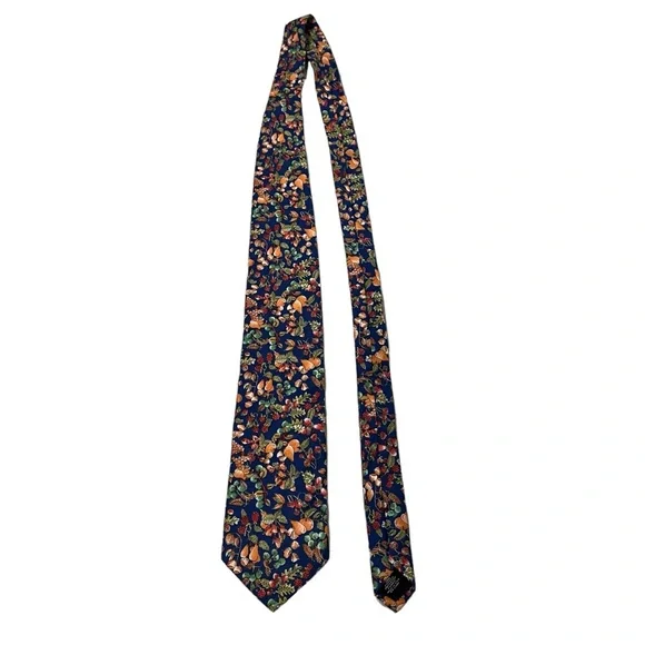 NWT, Vintage Banana Republic Safari & Travel Clothing Co Men's Cotton Floral Tie - Picture 9 of 13